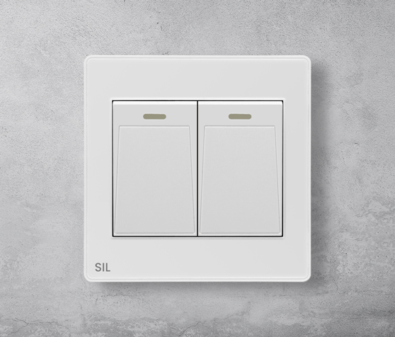 Two Gang one Way Switch Ecomax