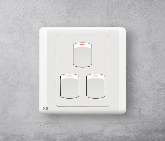 Three Gang one Way Switch